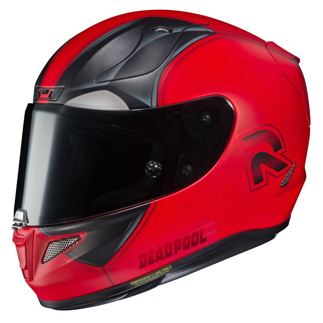 black deadpool motorcycle helmet