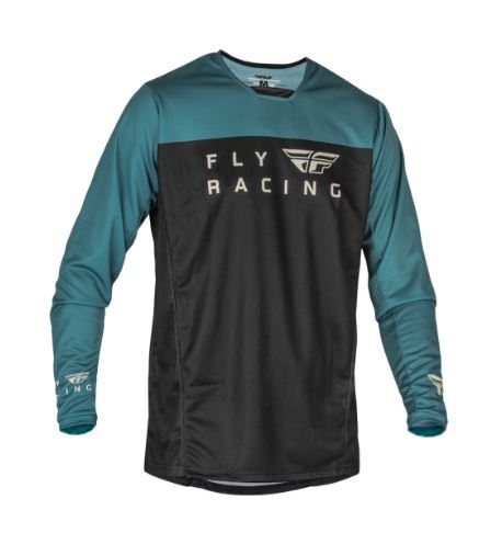 Fly Racing Radium 2023 Motorcross Jersey - Black/Evergreen/Sand
