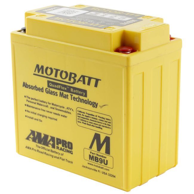 Motobatt Quadflex 12V Battery For ZZR250 1992 1995