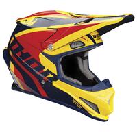 Thor Sector Motorcycle Helmet - Navy/Yellow