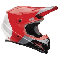 Thor Adult Sector Motorcycle Helmet - Red/Charcol