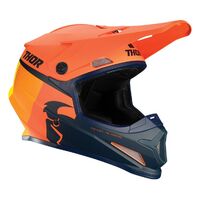 Thor Adult Sector Racer Motorcycle Helmet - Orange/Midnight