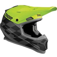 Thor Sector Birdrock Off Road Motorcycle Helmet - Grey/Acid