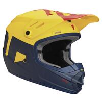 Thor Youth Sector Off Road Motorcycle Helmet - Navy/Yellow