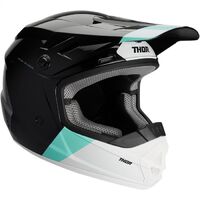 Thor Youth Sector Off Road Motorcycle Helmet - Black/Mint