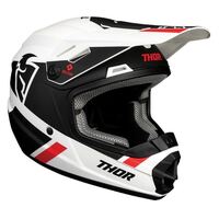 Thor Youth Sector Split Off Road Motorcycle Helmet - White/Black