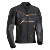 Ixon Men's Slash Motorcycle Jacket -Black/Orange/Anthracite