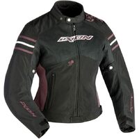 Ixon Electra Motorcycle Jacket  Black/Aubergine 