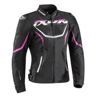 Ixon 1073 Sprinter Lady LS Textile Motorcycle Jacket - Black/Fushcia