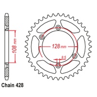 MTX 57T Suzuki DRZ125 Rear Sprocket  (DRZ) (797)