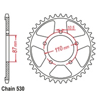 MTX 42T Suzuki Rear Sprocket (829)