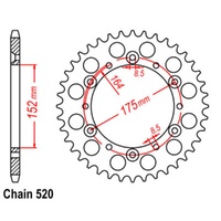 MTX 50T Yamaha Rear Sprocket (853)