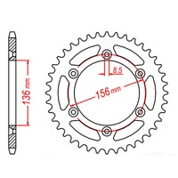 MTX 48T Husky/Suzuki Rear Sprocket (822)