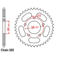 MTX 47T Honda Rear Sprocket (254)