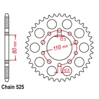 MTX 45T Honda Rear Sprocket (1332)