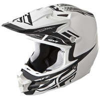 Fly F-2 Dubstep Motorcycle Helmet Size:X-Small - White 