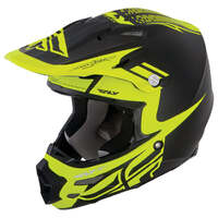 Fly F-2 Dubstep Motorcycle Helmet Size:X-Small - Black/Yellow