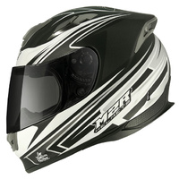 M2R M4 AS/NZS1698 Octane PC-5F Motorcycle Helmet Size:- X-Small - Matte Silver