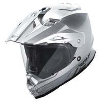 Fly Racing Trekker V2 Motorcycle Helmet - Silver