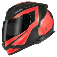 Drihm D-Sport Symmetry PC-1F Motorcycle Full Face Helmet - Matte Fluro Red