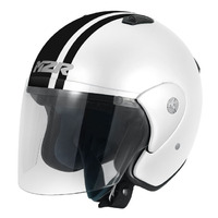 M2R 290 Urban PC-6 Open Face Lightweight  Motorcycle Road Helmet - White XS