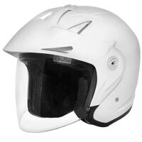 Drihm Freedom J2P Open Face Motorcycle Helmet Size:2X-Large - White