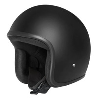 Dririder Base Open Face Motorcycle Helmet Matt Black No Peak/3 Extra Large