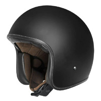 Dririder Base Open Face Motorcycle Helmet Core Matt Black No Studs/3 Extra Large