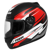 M2R M1 Chase PC-1F Lightweight Motorcycle Road Helmet - Red XS