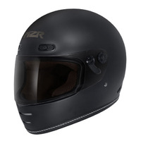 M2R Bolster F-9 Motorcycle Helmet - Matte Black
