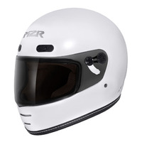 M2R Bolster F-9 Lightweight Motorcycle Road Helmet - Off White Pearl S