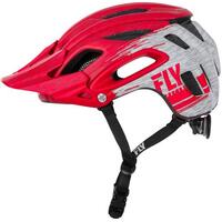 Fly Freestone MTB Ripa Motorcycle Open Face Helmet - Matte Red/Grey