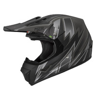 M2R X-Youth Thunder PC-5F Motorcycle Helmet - Matte Black