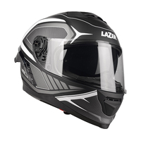 Lazer Rafale SR Hexa Motorcycle Helmet Size:-X-Small - Black /White Matte