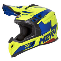 M2R X2 Inverse PC-3 Motorcycle Helmet - Hi-Vis