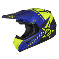 M2R X-Youth Chaser PC-2F Motorcycle Helmet - Blue