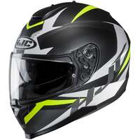 HJC C70 Troky MC-4HSF Motorcycle Helmet - Black/White/Yellow