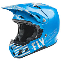 FLY Formula CC Primary Motorcycle Helmet - Blue/ Grey