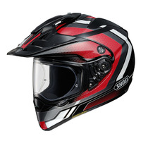 Shoei Hornet Adventure Sovereign TC-1 Motorcycle Helmet - Red/Black/White