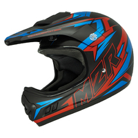 M2R Youth MX2 Junior Bolt PC-1F Motorcycle Helmet - Red
