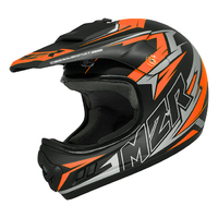 M2R Youth MX2 Junior Bolt PC-8F Motorcycle Helmet - Orange/Black