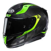 HJC RPHA 11 Carbon Bleer MC-4H Motorcycle Helmet - Black/Green