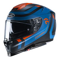 HJC RPHA 70 Carbon Reple MC-27SF Motorcycle Helmet - Black/Blue/Orange