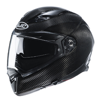 HJC F70 Carbon Solid Motorcycle Helmet - Gloss Black