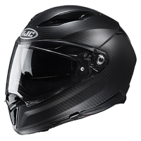 HJC F70 Carbon Solid Motorcycle Helmet - Semi Flat Black