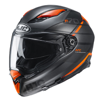 HJC F70 Tino MC-7SF Motorcycle Helmet - Grey/Black/Orange