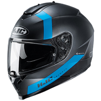 HJC C70 Eura MC-2SF Motorcycle Helmet -Matte Black/Blue