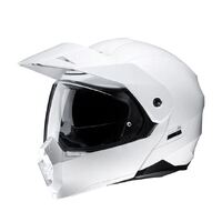 HJC C80 Solid Motorcycle Helmet - Pearl White