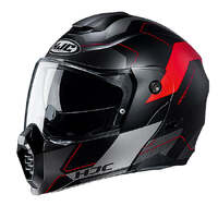 HJC C-80 Rox MC-1 Motorcycle  Helmet - Black/Red