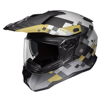 M2R PC-9F Hybrid Pix Motorcycle Helmet - Black/White
